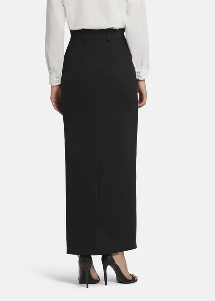 Nicowa Maxi twill skirt TRENALA in BLACKarticle number NC9A22401019E-002 Online Shopping