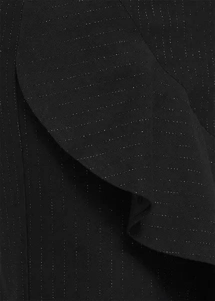 Nicowa Pinstripe twill flounce Skirt - LOWIANA in BLACK PINSTRIPEarticle number NC9A24005019E-002 Saisonschlussverkauf