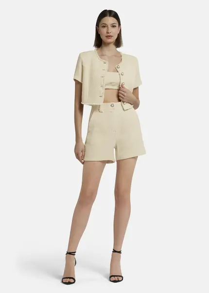 Nicowa Casual Bouclé shorts - PALOWI in CREAMarticle number NC9A12604011E-072 Cyber Monday