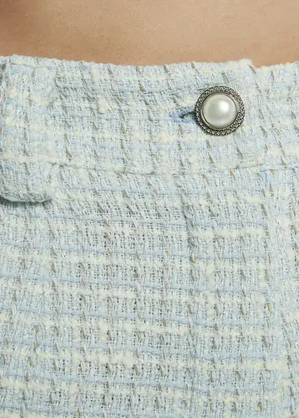 Nicowa Casual Bouclé shorts - PALOWI in LIGHT BLUEarticle number NC9A12604025E-025 Weihnachtsangebot
