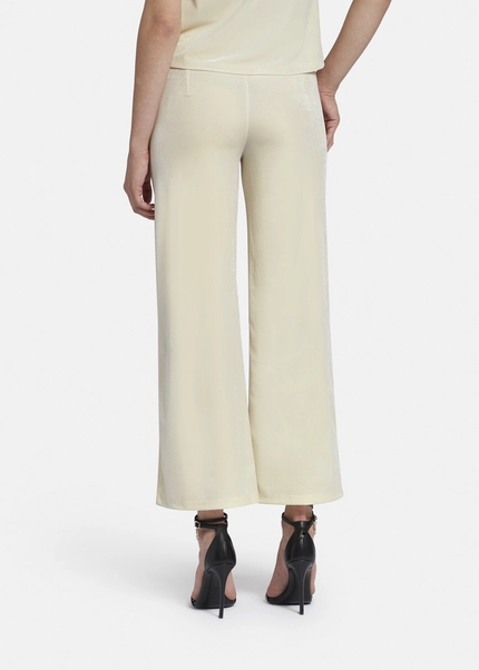 Nicowa Loose trousers made of lamé velvet RIMBIO in OFFWHITE LAMÉarticle number NC8A22508021E-072 Vatertagsangebot