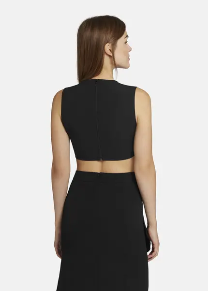 Nicowa Cropped Twill Top - LOWICA in BLACKarticle number NC9A24006019E-002 Große Rabatte