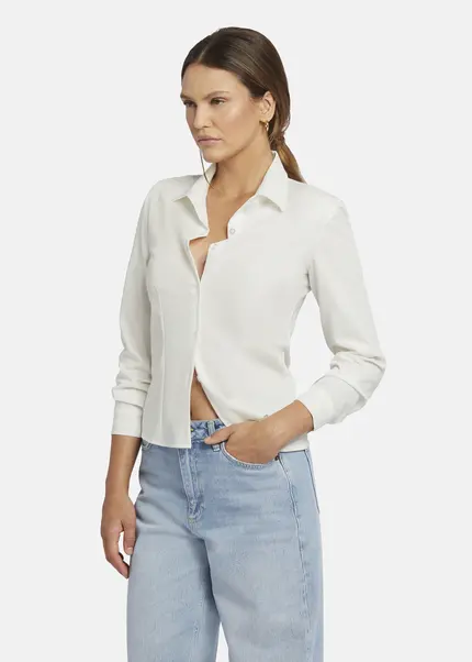 Nicowa Fitted shirt with shoulder pads - CAMIWA in WHITEarticle number NC9A22404011E-004 Bestseller