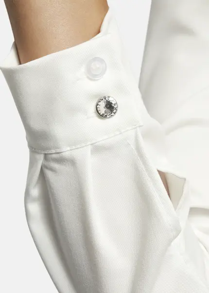 Nicowa Fitted shirt with shoulder pads - CAMIWA in WHITEarticle number NC9A22404011E-004 Bestseller