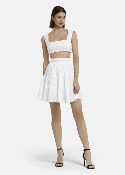 Nicowa Embroidered bustier - GALINAWA in WHITEarticle number NC9A12602011E-004 Saisonale Angebote