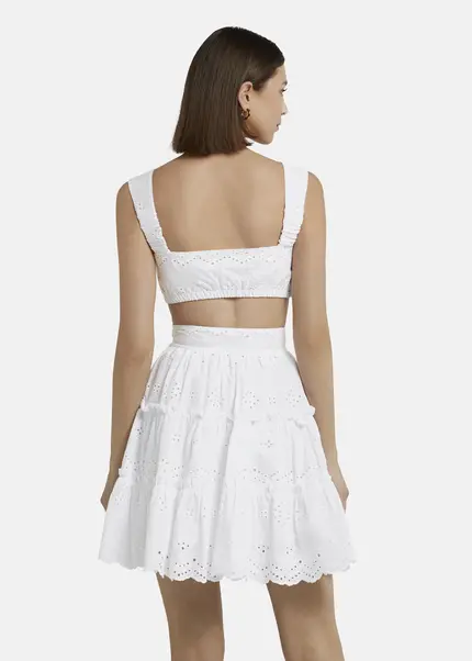Nicowa Embroidered bustier - GALINAWA in WHITEarticle number NC9A12602011E-004 Saisonale Angebote