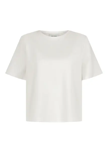 Nicowa T-shirt with shoulder pads - DILAWIA in WHITEarticle number NC9A12403011E-004 Tägliche Deals