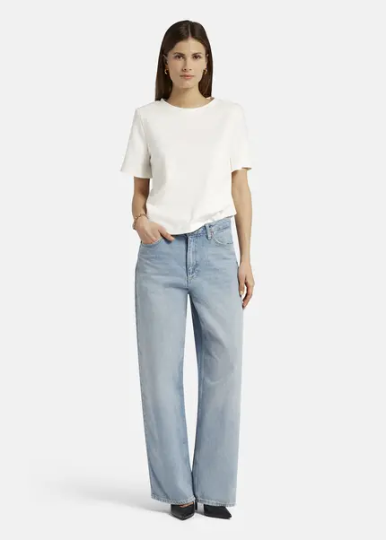 Nicowa T-shirt with shoulder pads - DILAWIA in WHITEarticle number NC9A12403011E-004 Tägliche Deals