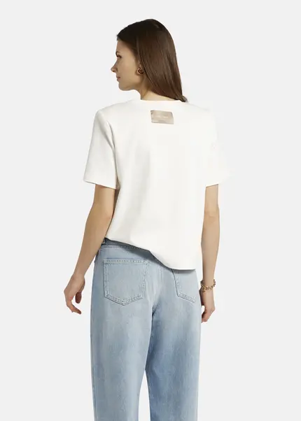 Nicowa T-shirt with shoulder pads - DILAWIA in WHITEarticle number NC9A12403011E-004 Tägliche Deals