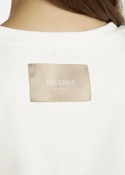 Nicowa T-shirt with shoulder pads - DILAWIA in WHITEarticle number NC9A12403011E-004 Tägliche Deals