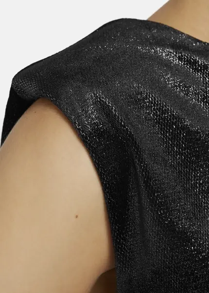 Nicowa Lamé velvet top with shoulder pads VELLIO in BLACK LAMÉarticle number NC8A22507019E-002 VIP-Rabatte