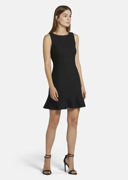 Nicowa Mini shift dress with flounce - ENAWIA in BLACKarticle number NC9A22901019E-002 Tiefpreis