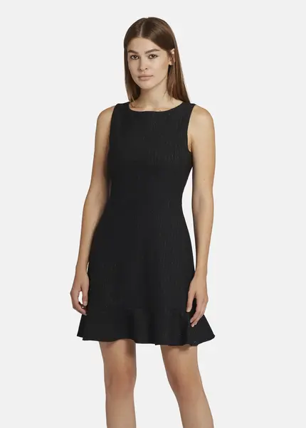 Nicowa Mini shift dress with flounce - ENAWIA in BLACKarticle number NC9A22901019E-002 Tiefpreis
