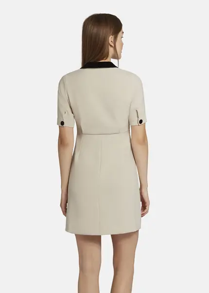 Nicowa Mini dress with lapel collar - AWINALA in CREAMarticle number NC9A22903012E-072 Super Sparpreis