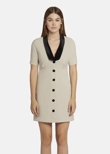 Nicowa Mini dress with lapel collar - AWINALA in CREAMarticle number NC9A22903012E-072 Super Sparpreis