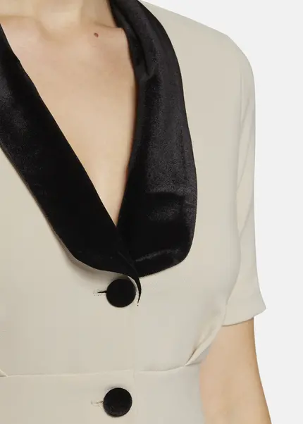 Nicowa Mini dress with lapel collar - AWINALA in CREAMarticle number NC9A22903012E-072 Super Sparpreis