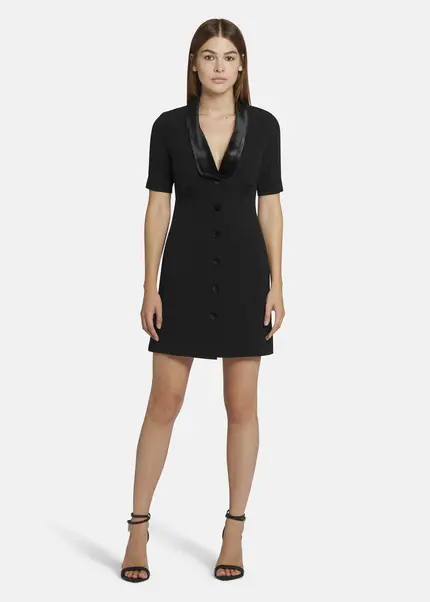 Nicowa Mini dress with lapel collar - AWINALA in BLACKarticle number NC9A22903019E-002 Wochenangebot