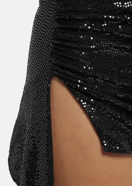 Nicowa Draped Sequin Mini Dress - ANILOWA in BLACKarticle number NC9A22909019E-002 Kostenlose Rückgabe