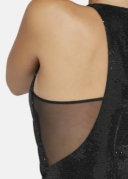 Nicowa Draped Sequin Evening Dress - LUCAWIA in BLACKarticle number NC9A22911019E-002 Begrenzte Freigabe