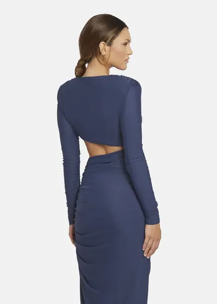 Nicowa Cut Out Evening Dress - OCAWI in MIDNIGHT BLUEarticle number NC9A24010035E-035 Zeitbegrenzte Promotion