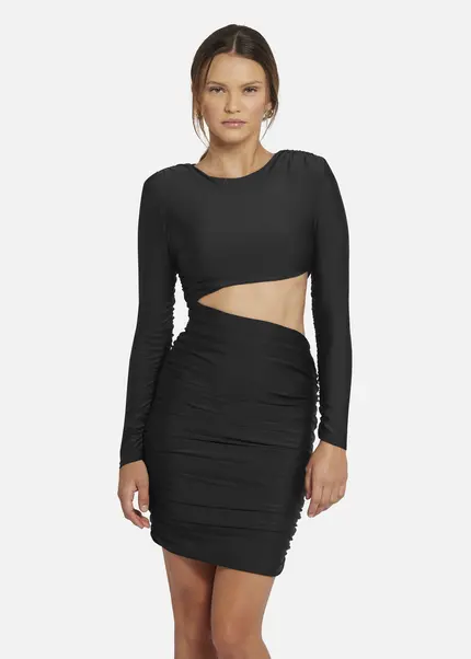 Nicowa Draped Mini Dress - OCAWI MINI in BLACKarticle number NC9A24013019E-002 Bis zu 60% Rabatt