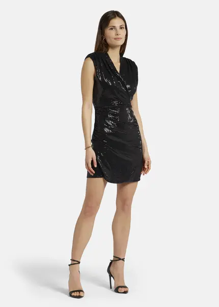 Nicowa Mini dress with shoulder pads - NOCIWA in Blackarticle number NC9A1401019E-088 Nur noch ein Tag übrig