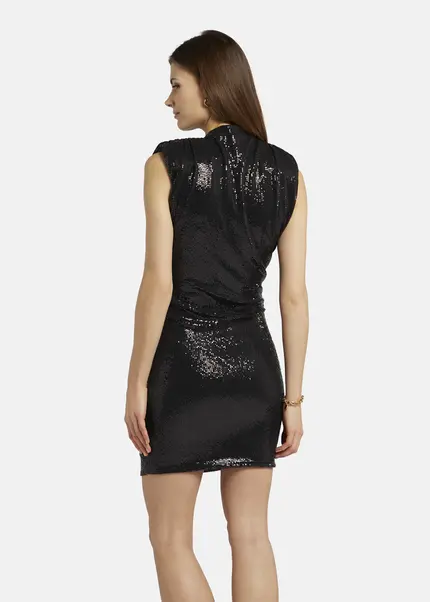Nicowa Mini dress with shoulder pads - NOCIWA in Blackarticle number NC9A1401019E-088 Nur noch ein Tag übrig