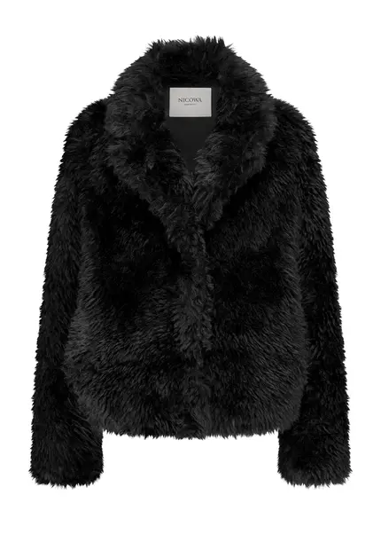 Nicowa Eco-shearling jacket - FANIWO in BLACKarticle number NC9A22906019E-002 Kostenloser Versand international