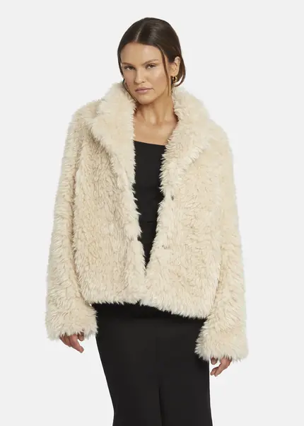 Nicowa Eco-shearling jacket - FANIWO in CREAMarticle number NC9A22906012E-072 Fabrikladen