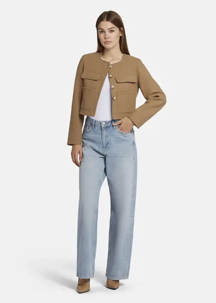 Nicowa Wool jacket with pockets - LANEVIA in BEIGEarticle number NC9A22803010E-138 Speichern exportieren