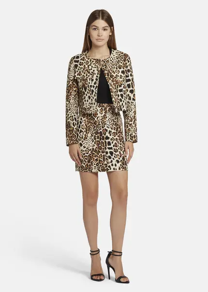 Nicowa Boxy Leo jacket - NICEO in BLACK LEOarticle number NC9A22803017E-151 Rabatte dieses Monats