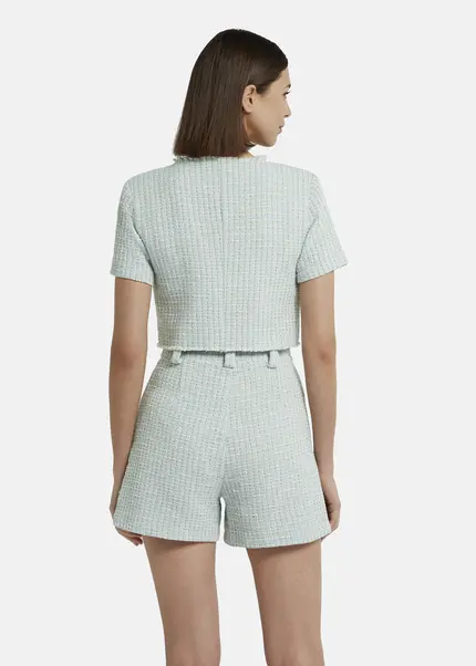 Nicowa Cropped Bouclé blazer - BIANCIWO in LIGHT BLUEarticle number NC9A12605025E-025 Outlet