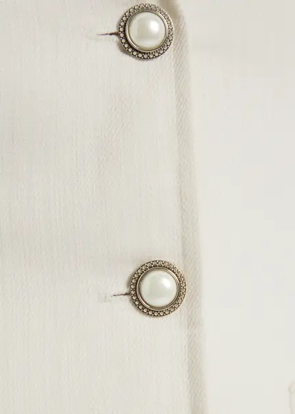 Nicowa Short sleeved blazer - RILAWA in WHITEarticle number NC9A12401011E-004 Auslauf