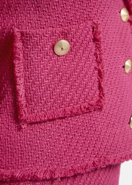 Nicowa Cropped blazer in bouclé - BAGIWO in PINKarticle number NC7A32001044E-139 im Angebot