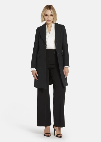 Nicowa Classic wool coat - CAPPOWA in BLACKarticle number NC8A22402019E-002 Kostenloser Versand