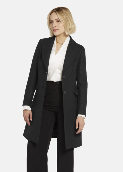 Nicowa Classic wool coat - CAPPOWA in BLACKarticle number NC8A22402019E-002 Kostenloser Versand