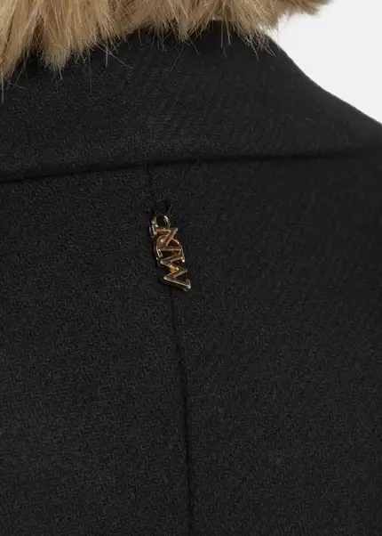 Nicowa Classic wool coat - CAPPOWA in BLACKarticle number NC8A22402019E-002 Kostenloser Versand