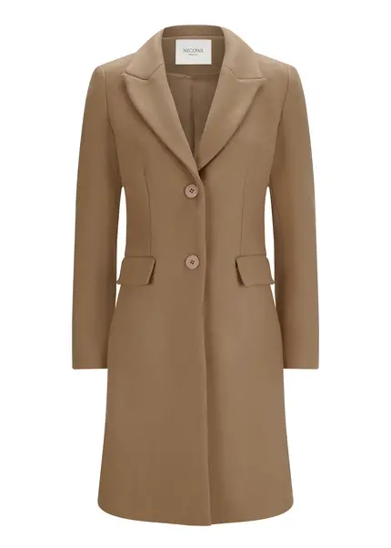 Nicowa Classic wool coat - CAPPOWA in CAMELarticle number NC8A22402022E-101 Limitierter Zeitrabatt