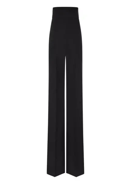 Nicowa Elegant COREANA high-waisted trousers with wide leg in BLACKarticle number NC3A02016029E-002 Rabatt