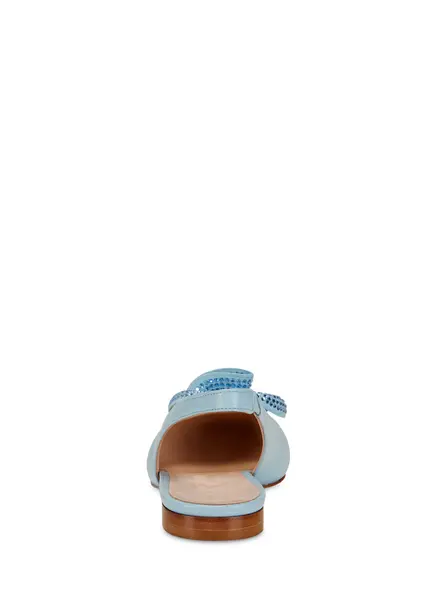 Nicowa Flower-adorned slingback ballerinas FLORWIA in LIGHT BLUEarticle number NC9A12703025E-025 Versandkostenfrei