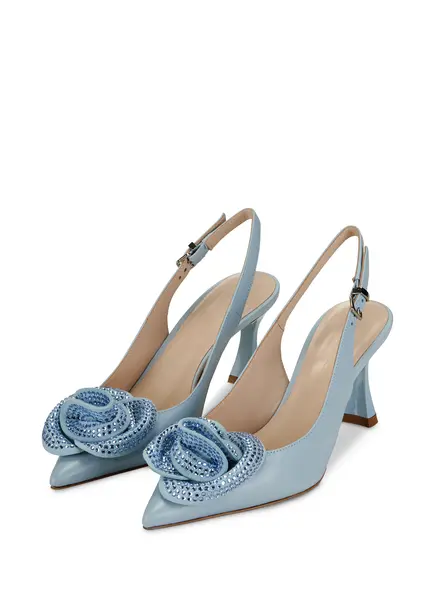 Nicowa Flower-adorned slingback pumps FLONAWIA in LIGHT BLUEarticle number NC9A12702025E-025 Flash Sale