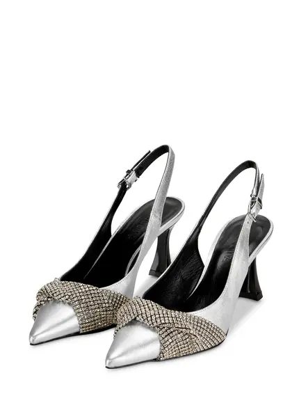 Nicowa Embellished slingback pumps COSIMALA in SILVERarticle number NC9A12701031E-088 Preisnachlass
