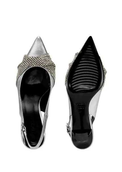 Nicowa Embellished slingback pumps COSIMALA in SILVERarticle number NC9A12701031E-088 Preisnachlass