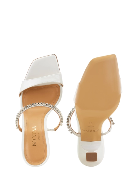 Nicowa Sandals with gemstones - VEROSIO 95 in Creamarticle number NC8A18008012E-072 Lagerräumung