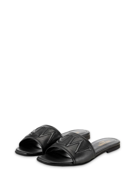 Nicowa Monogram slide sandals - LAUREWI NCW in Blackarticle number NC8A18003019E-002 Zeitlich begrenztes Angebot