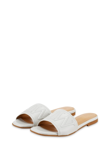 Nicowa Monogram slide sandals - LAUREWI NCW in Creamarticle number NC8A18003012E-072 Exklusive Angebote