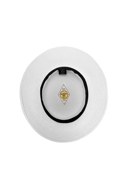 Nicowa Classic boater hat with band MONTANIO in WHITEarticle number NC9A11601011E-004 Bestseller