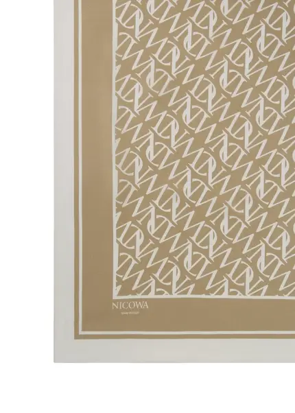 Nicowa NCW silk scarf AURONA in BEIGEarticle number NC7A29001010E-138 Begrenzte Freigabe