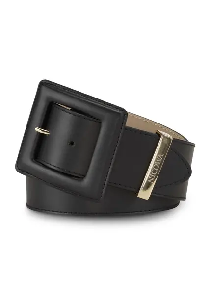 Nicowa Medium-width leather belt DOLCEWA in BLACKarticle number NC7A21102019E-002 JETZT KAUFEN