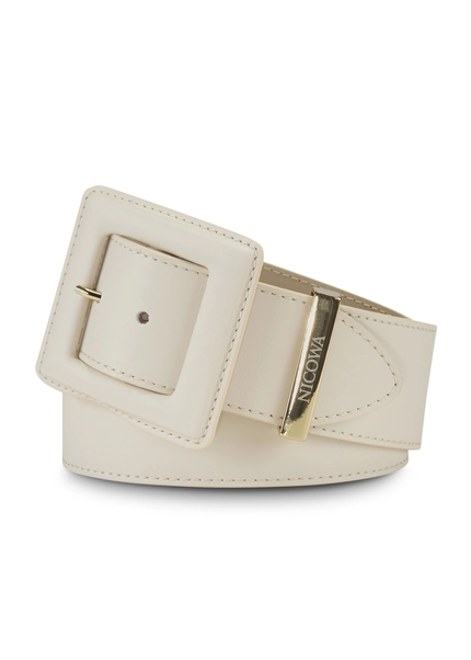 Nicowa Medium-width leather belt DOLCEWA in CREAMarticle number NC7A21102012E-072 Neueste Stile